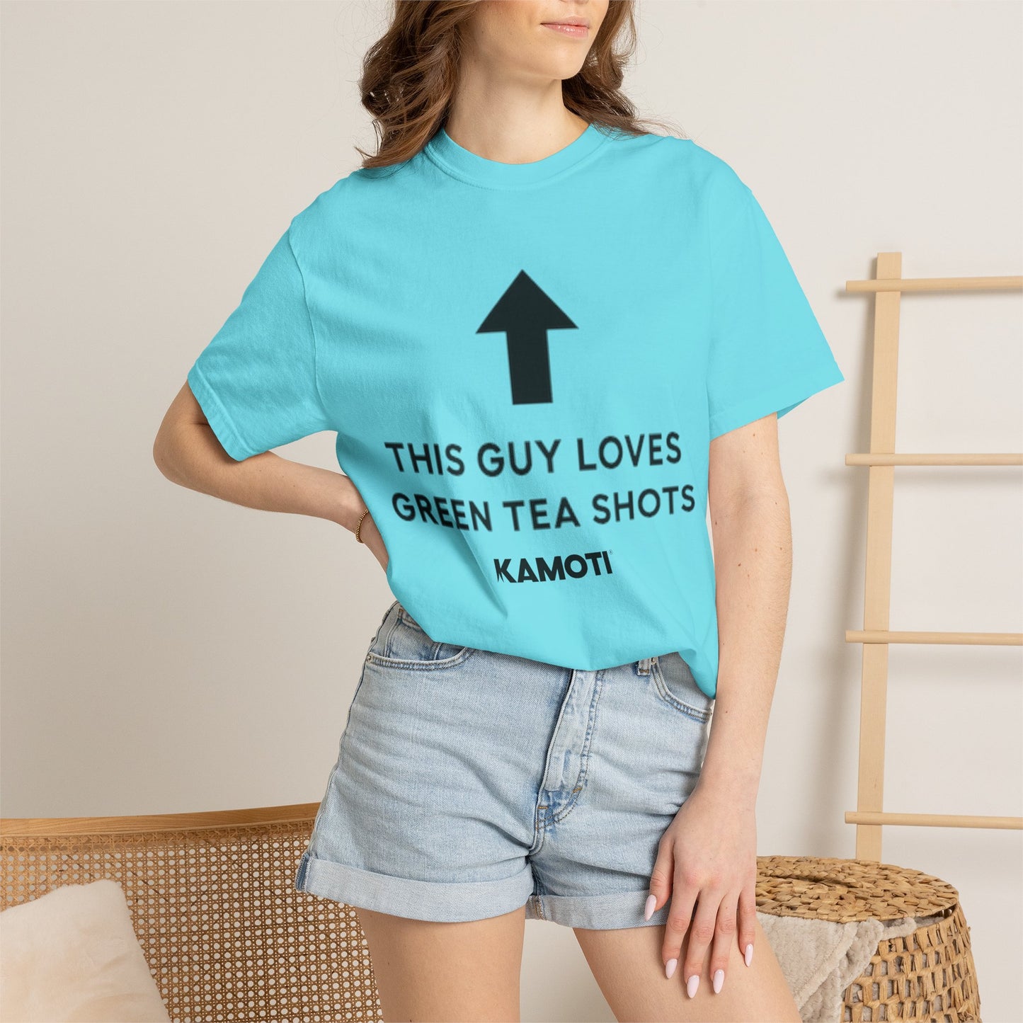 this guy loves green tea shots tee