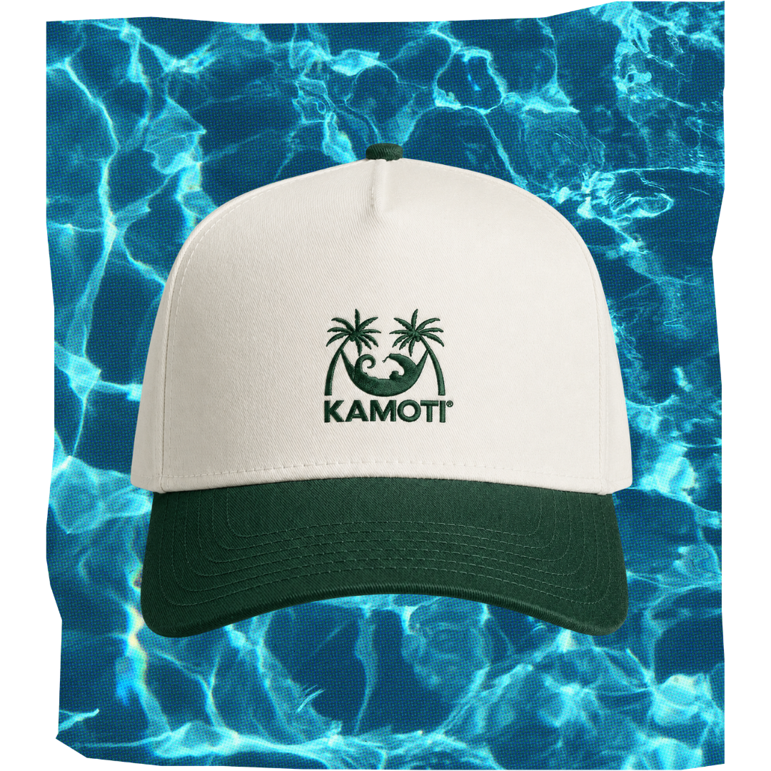 embroidered two-tone hoshi cap - green