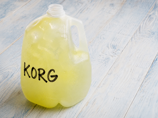 Kamoti Borg drink in a gallon jug