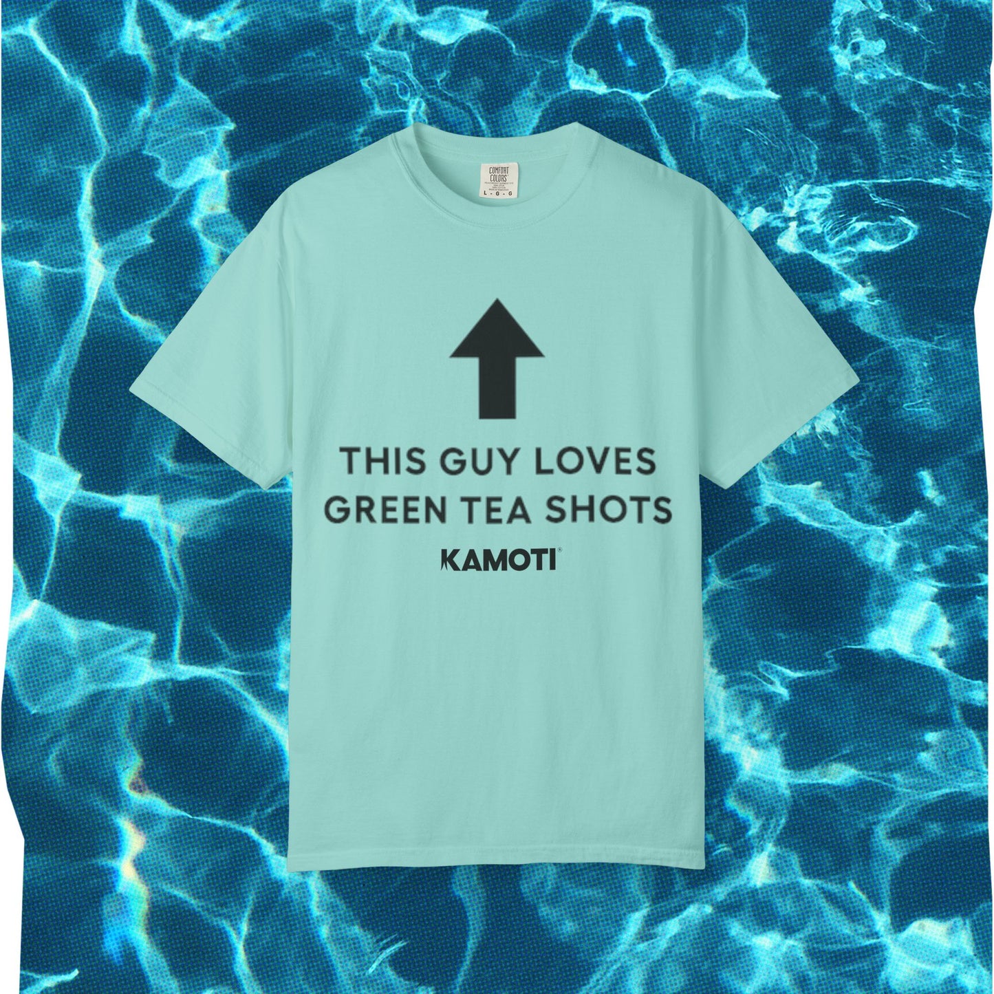 this guy loves green tea shots tee