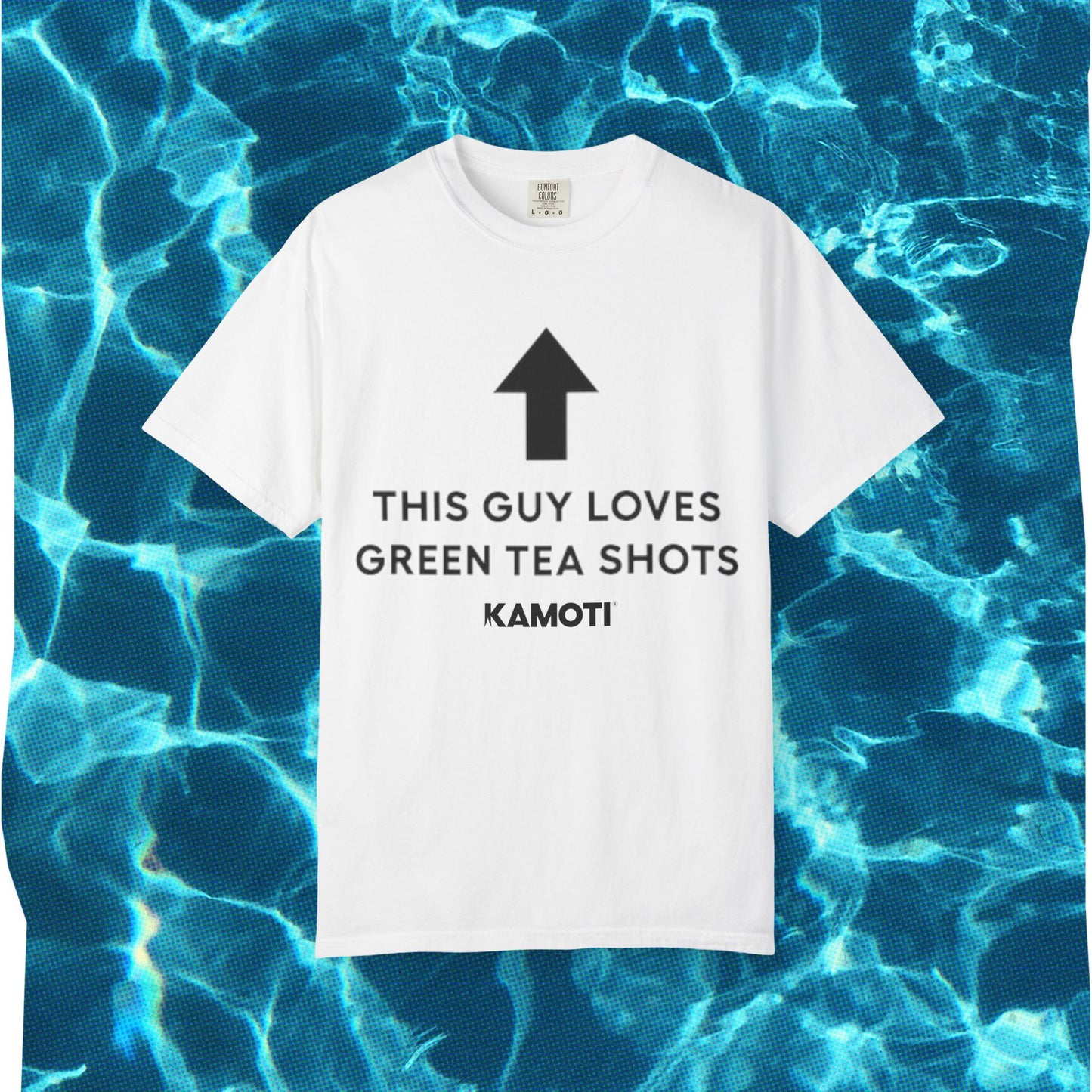 this guy loves green tea shots tee