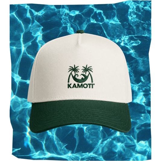 embroidered two-tone hoshi cap - green