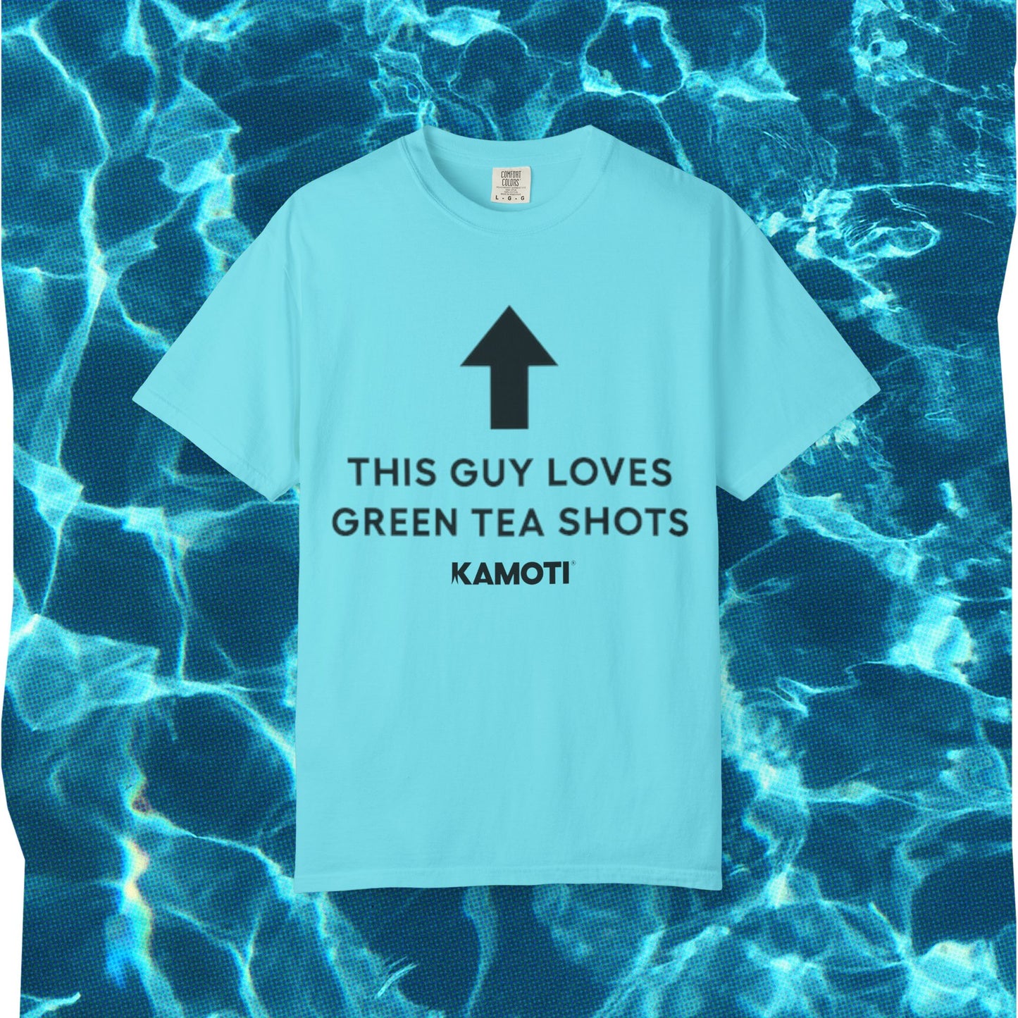 this guy loves green tea shots tee